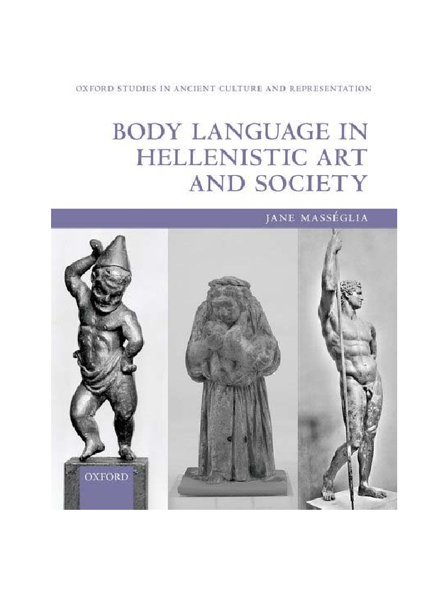 (PDF) Body Language in Hellenistic Art and Society (OUP) Jane