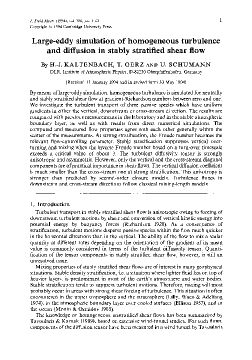 (PDF) Large Eddy Simulation of Homogeneous Turbulence with Hyperviscosity