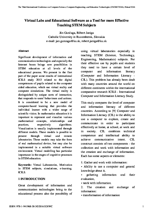 (PDF) Virtual Labs and Educational Software as a Tool for more ...