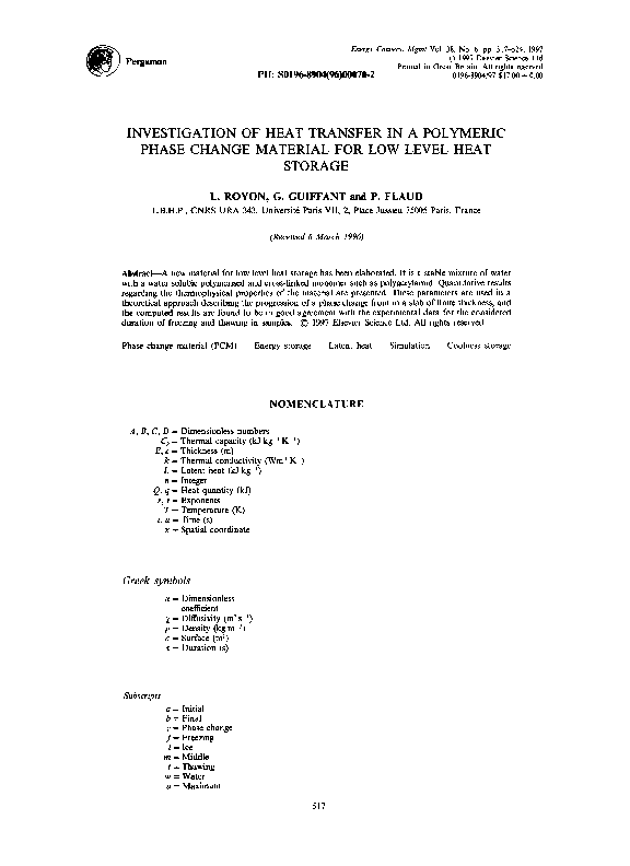 (PDF) Investigation of heat transfer in a polymeric phase change ...