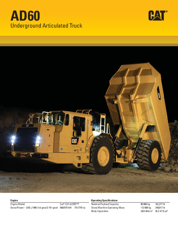 PDF) AD60 Underground Articulated Truck