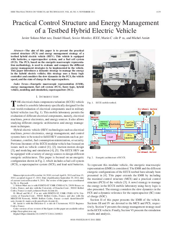 (PDF) Practical Control Structure and Energy Management of a Testbed