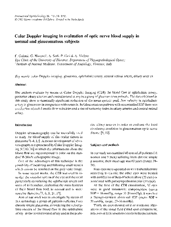 (PDF) Color Doppler imaging in evaluation of optic nerve blood supply ...