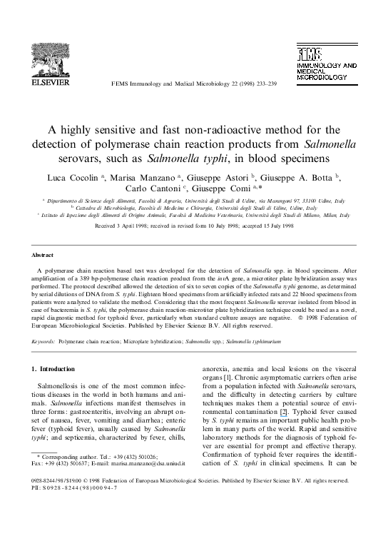 (PDF) A highly sensitive and fast non-radioactive method for the ...