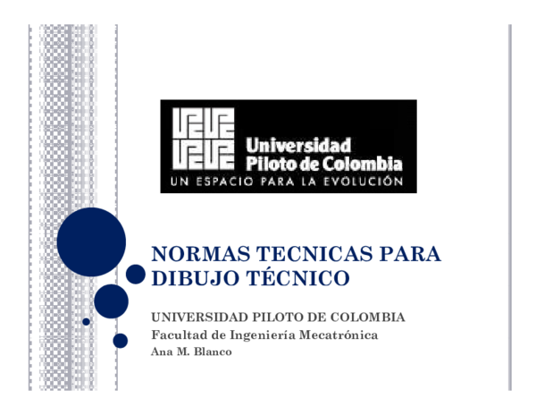 (PDF) NORMAS TECNICAS PARA DIBUJO TÉCNICO