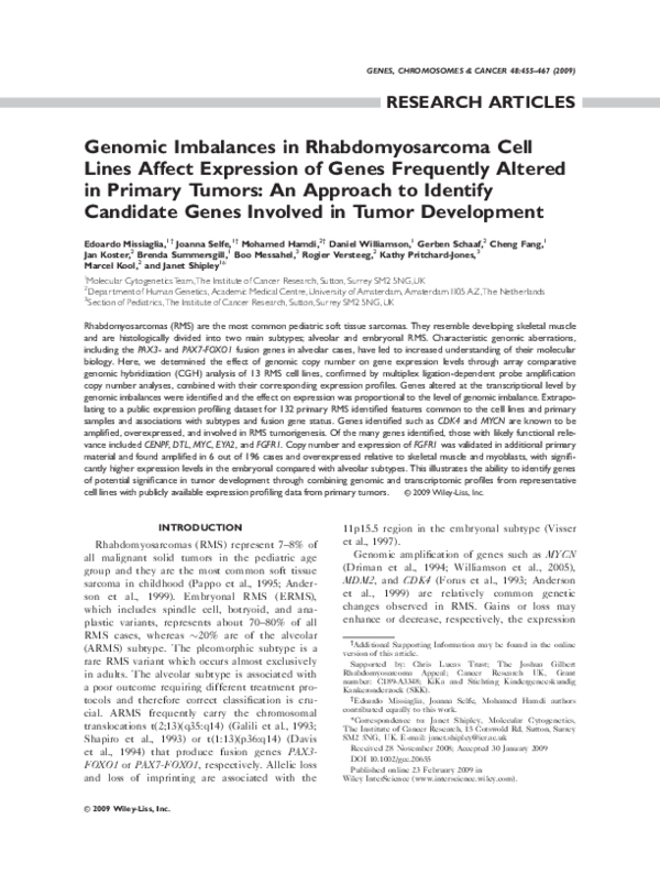 Rhabdomyosarcoma essay 08 picture