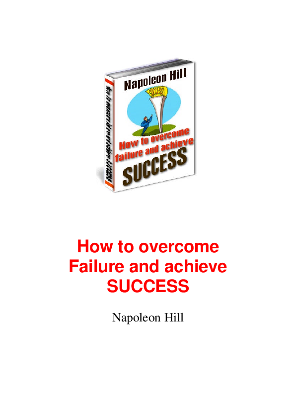 (PDF) How to overcome Failure and achieve SUCCESS | maricel calompang ...