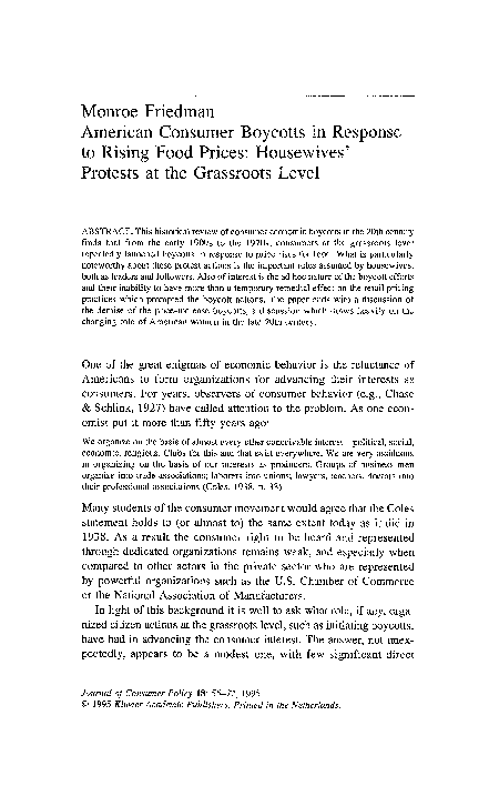 What is consumer boycott image