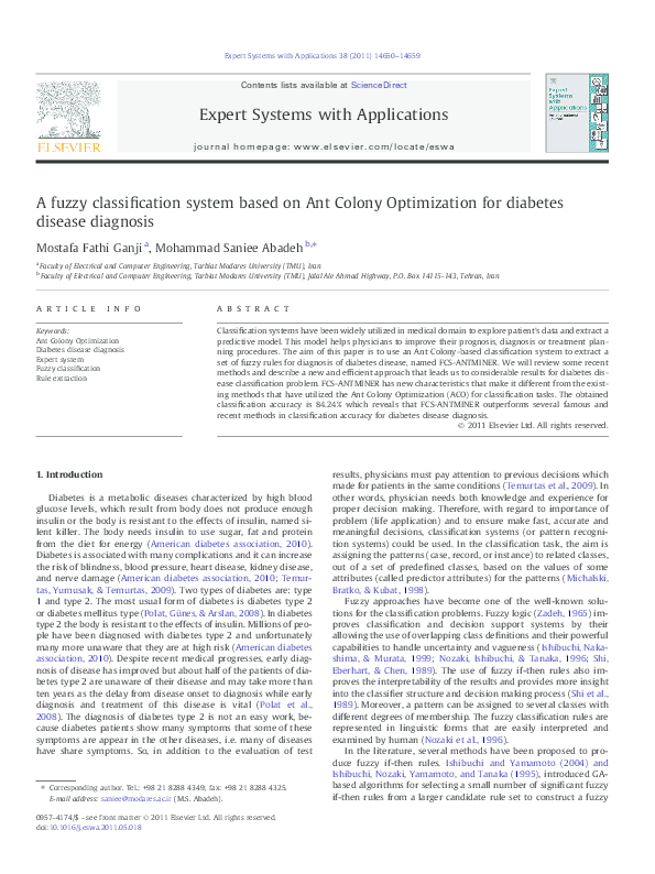 (PDF) A fuzzy classification system based on Ant Colony Optimization ...