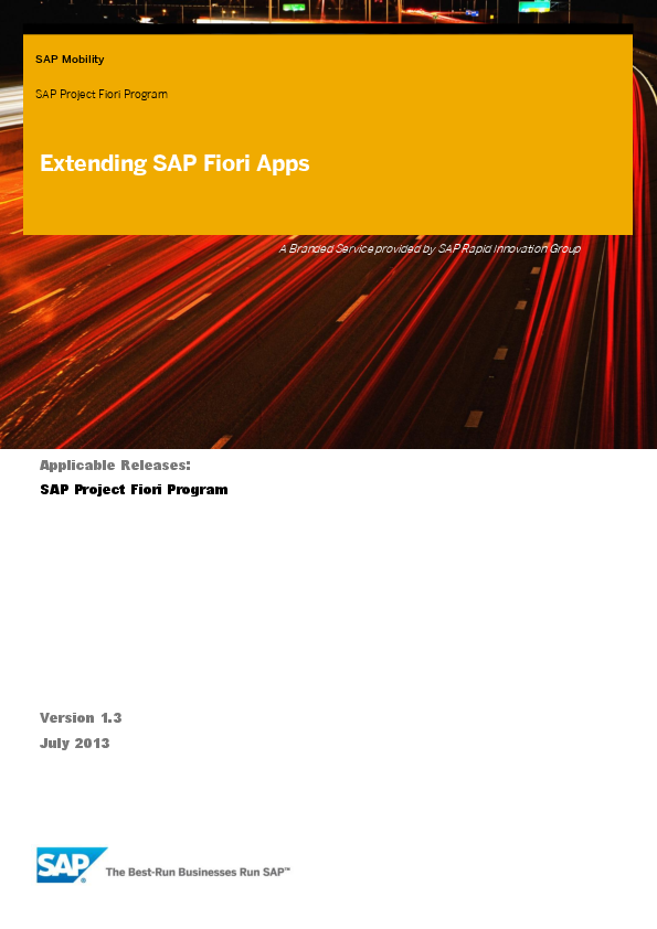 (PDF) Extending SAP Fiori Apps