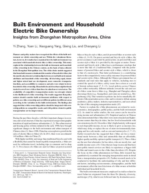 electric bicycle research paper pdf