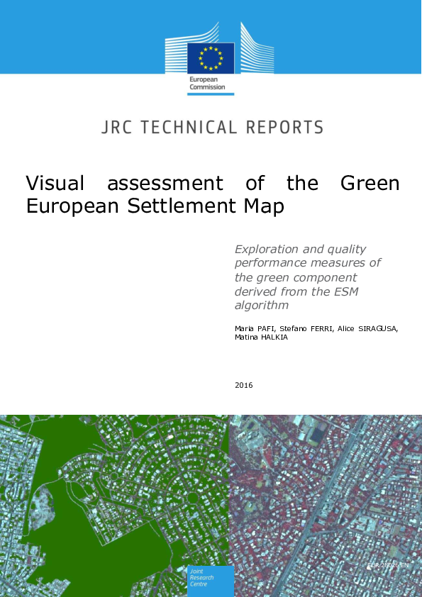 (PDF) Visual assessment of the Green European Settlement Map ...