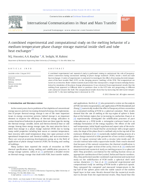 (PDF) Experimental and computational study on the thermochemistry of ...