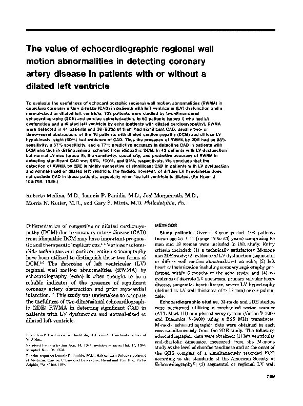 Pdf The Value Of Echocardiographic Regional Wall Motion Abnormalities Pdf The Value Of Echocardiographic Regional Wall Motion Abnormalities