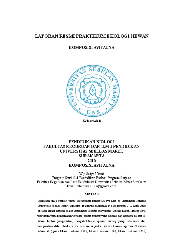 Doc Laporan Birdwatching Docx Ws Tami Academia Edu