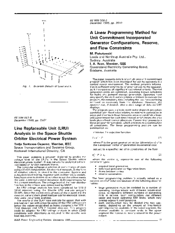 (PDF) Line Replaceable Unit (LRU) Analysis in the Space Shuttle Orbiter ...