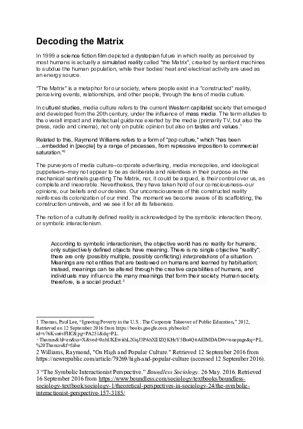 (DOC) Decoding the Matrix by Teresa Debuque | Teresa Debuque - Academia.edu