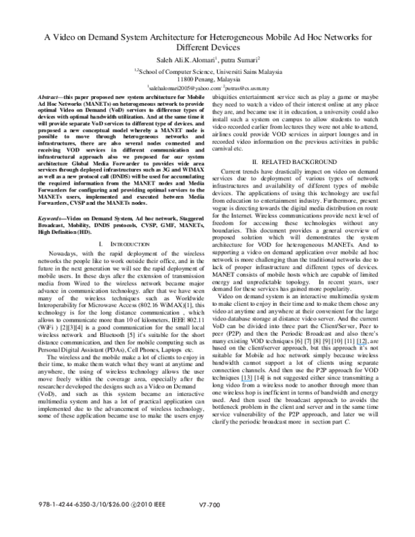 (PDF) A video on demand system architecture for heterogeneous Mobile Ad ...