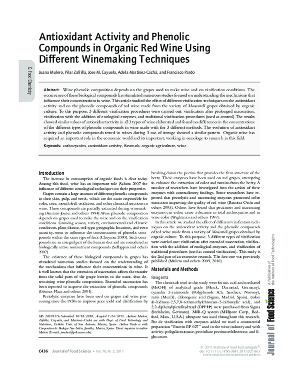 (PDF) Antioxidant activity and phenolic compounds in conventional and ...
