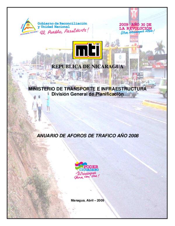 (PDF) REPUBLICA DE NICARAGUA MINISTERIO DE TRANSPORTE E INFRAESTRUCTURA ...