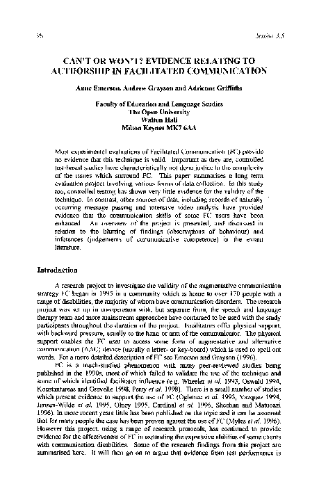 Facilitated communication essay 08 picture