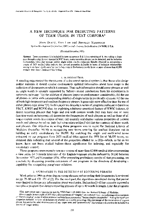 (PDF) A new technique for detecting patterns of term usage in text corpora