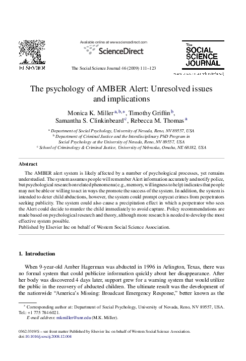 Amber alert essay 05 picture