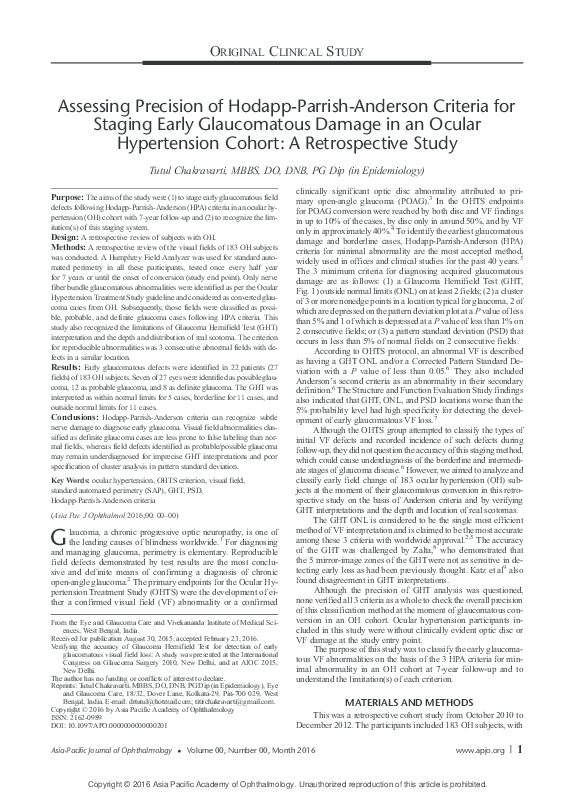 (PDF) Assessing Precision of Hodapp-Parrish-Anderson Criteria for ...