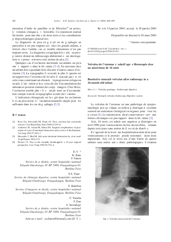 (PDF) Volvulus de l'estomac résolutif après fibroscopie chez un — free download