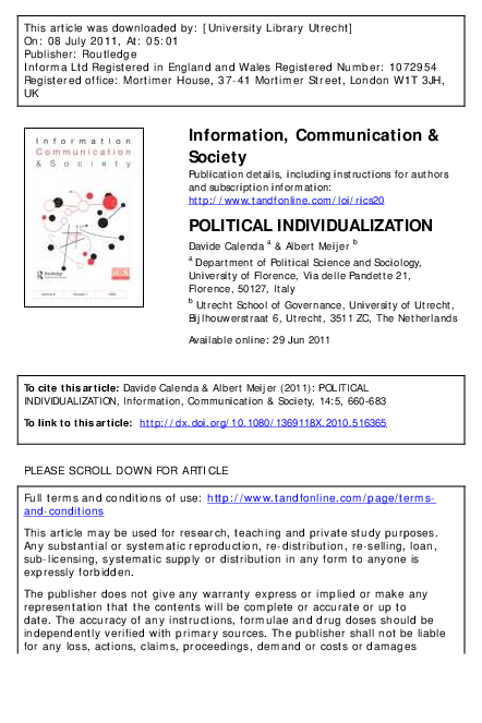 (PDF) POLITICAL INDIVIDUALIZATION