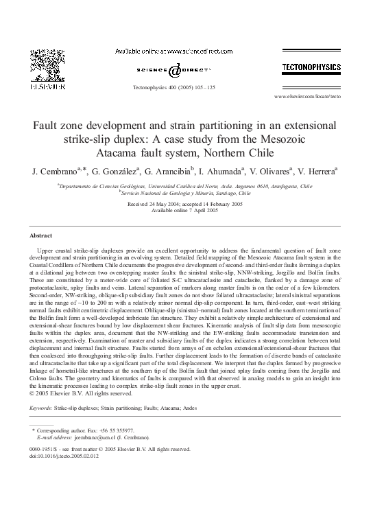 (PDF) Fault zone development and strain partitioning in an extensional ...