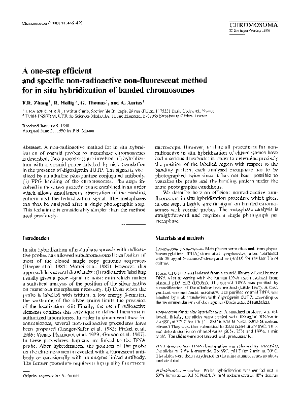 (PDF) A onestep efficient and specific nonradioactive nonfluorescent
