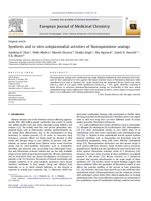 (PDF) Synthesis and in vitro antiproliferative activity of novel (4 ...