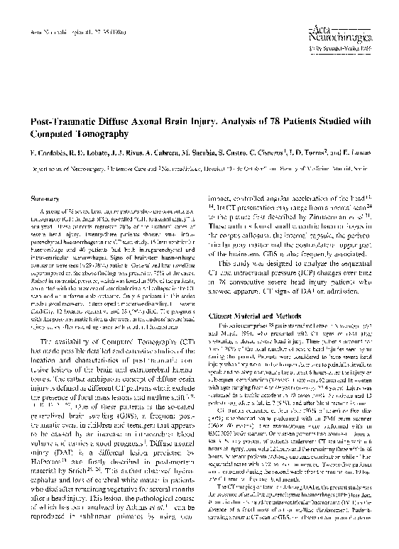 Diffuse axonal injury recovery process image