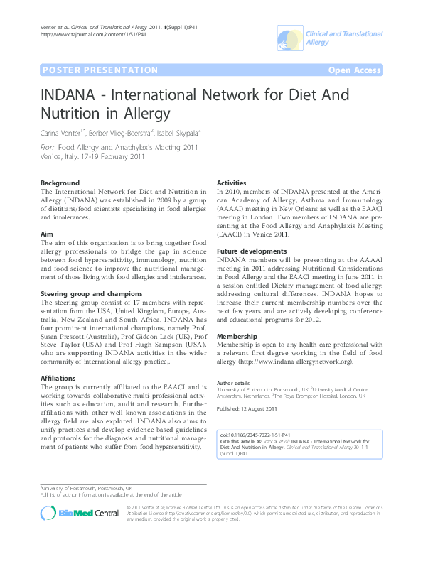 CONTACT INDANA ALLERGY NETWORK visual data 3
