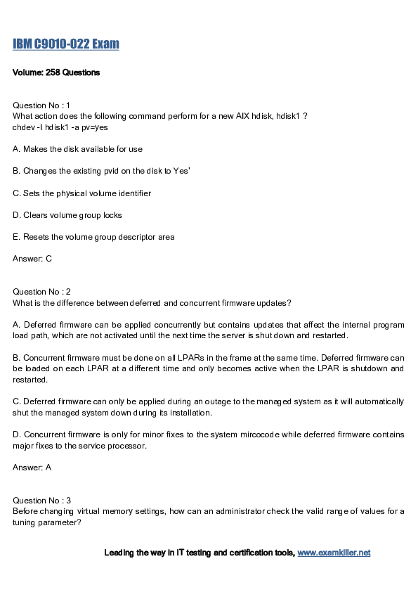 S2000-022 Exam
