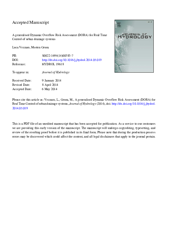 (PDF) A generalised Dynamic Overflow Risk Assessment (DORA) for Real ...