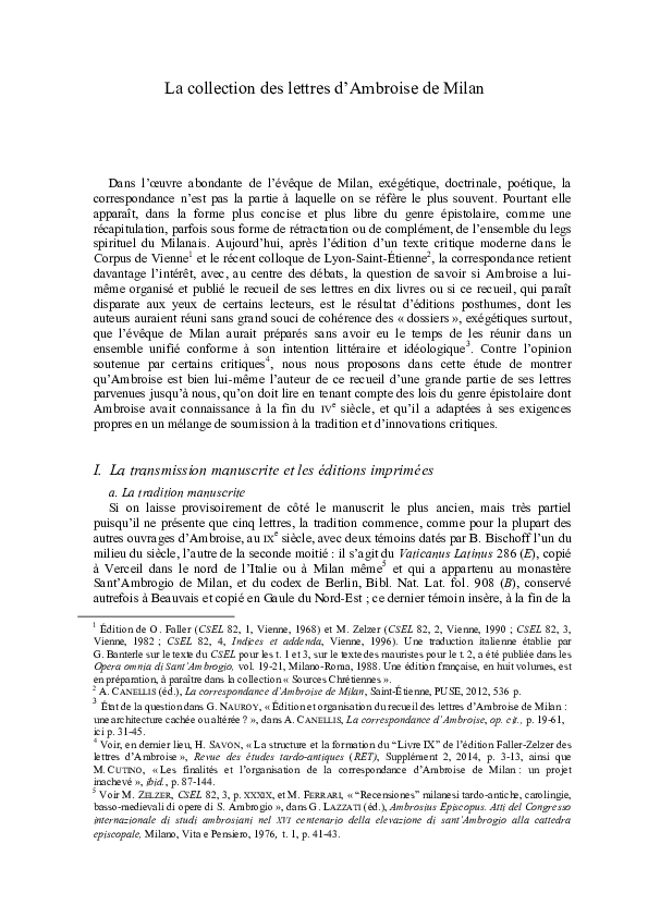 Traduction des lettres de Pline le jeune