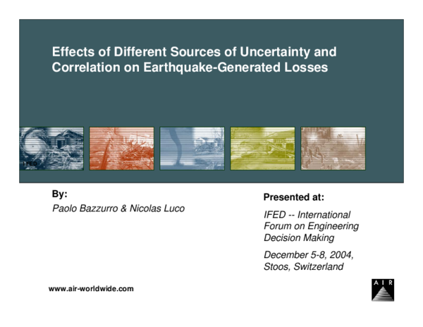 (PDF) Effects of Different Sources of Uncertainty and Correlation on ...