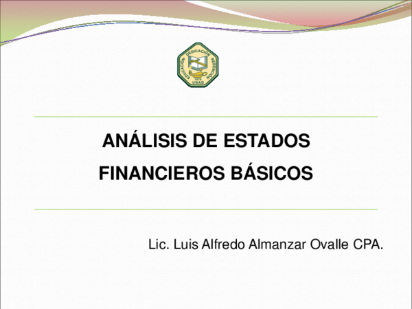 Analisis De Estados Financieros Ismael Garcia Amparo Pdf
