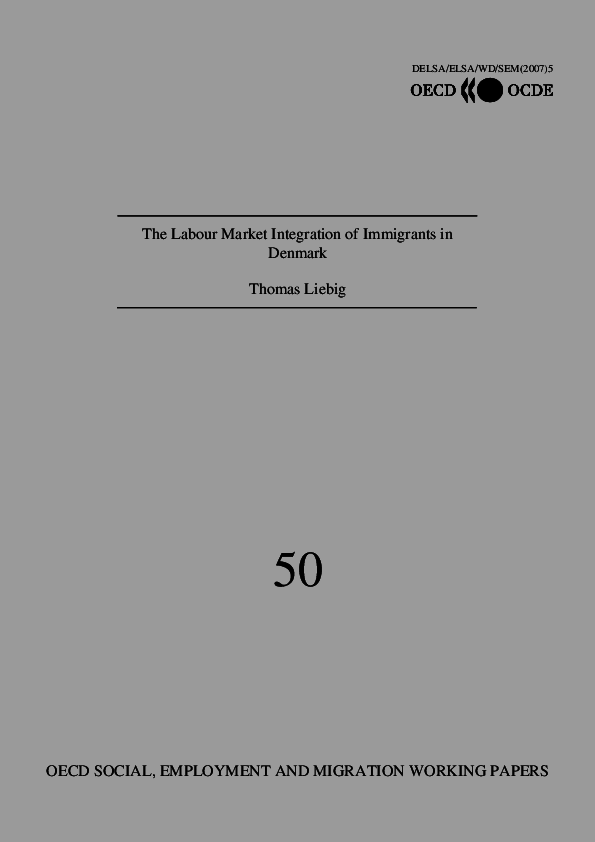 (PDF) The Labour Market Integration of Immigrants in Denmark