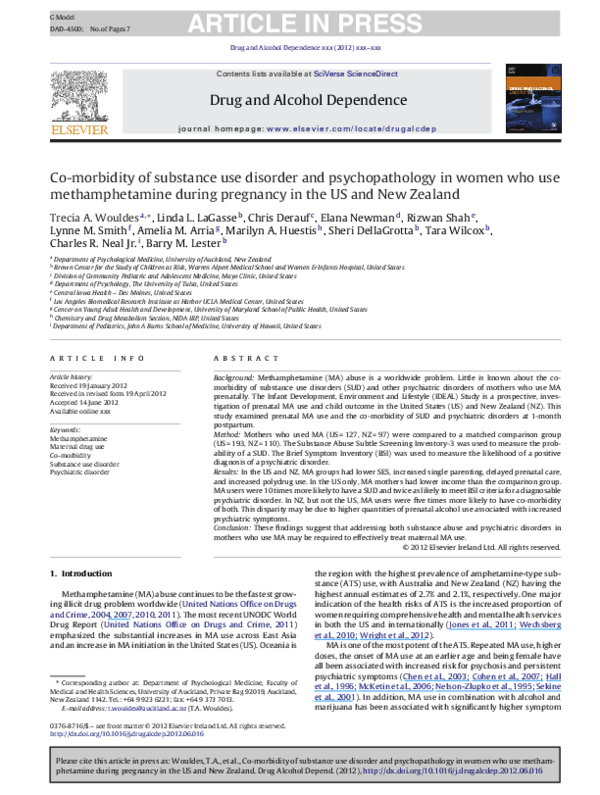 (PDF) Co-morbidity of substance use disorder and psychopathology in ...