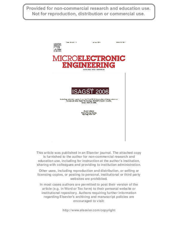 (PDF) Fabrication of stamps for microcontact printing by injection molding
