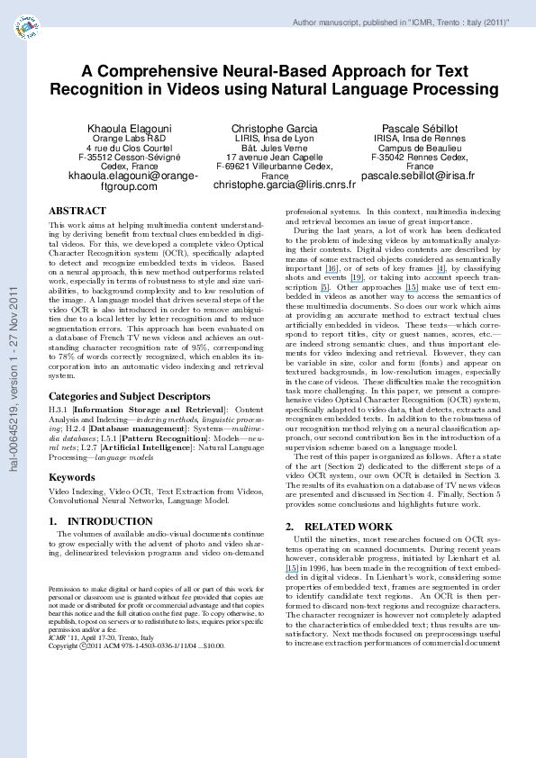 (PDF) A comprehensive neural-based approach for text recognition in ...