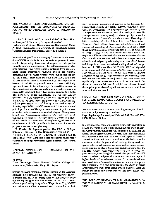 (PDF) Heart rate and skin conductance responses, their temporal ...