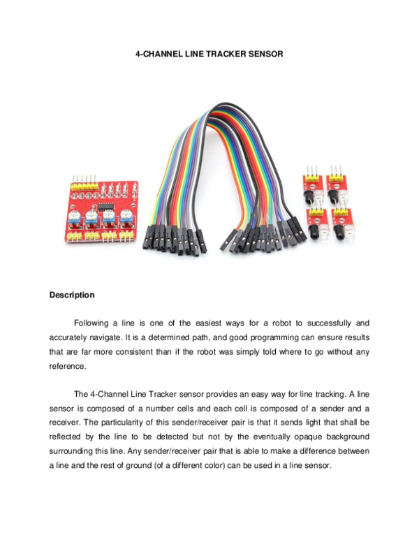 (PDF) 4-CHANNEL LINE TRACKER SENSOR
