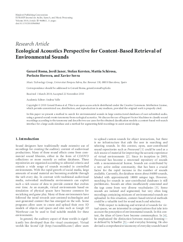 Sound environment meaning picture
