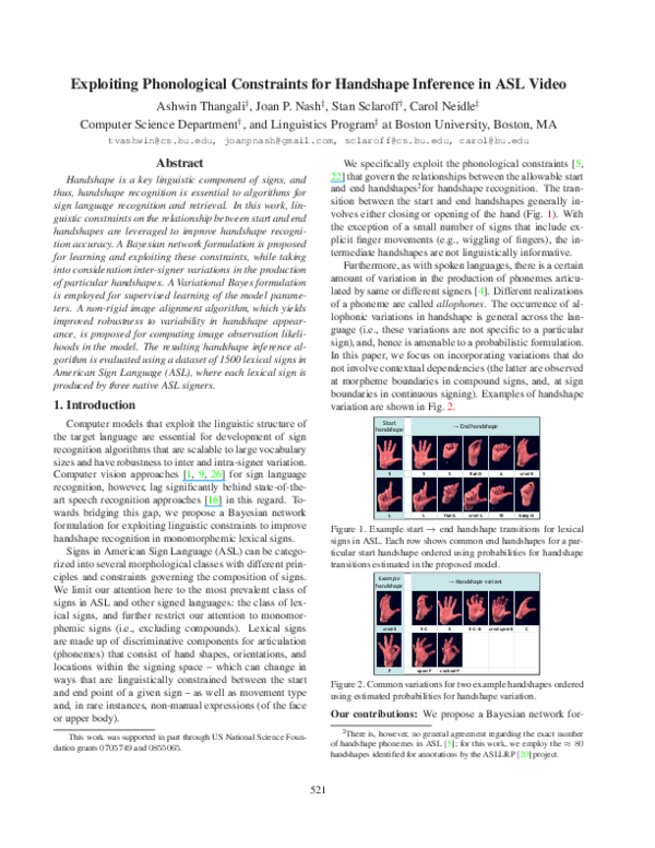 (PDF) Exploiting phonological constraints for handshape inference in ...