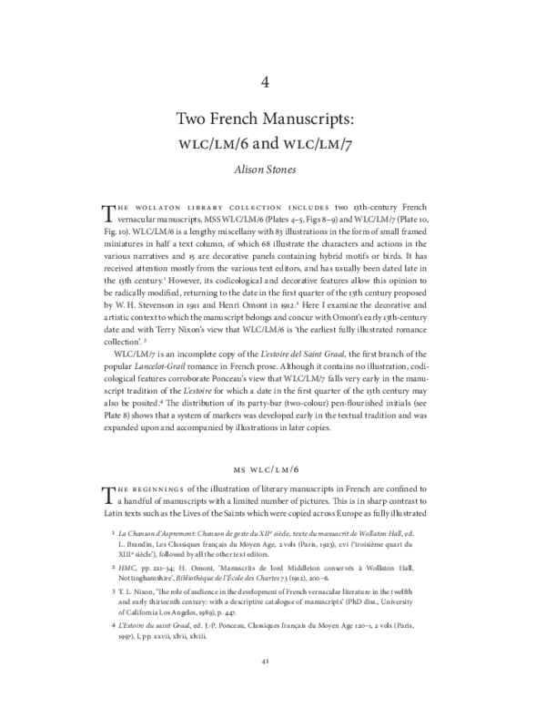 Pdf Two French Manuscripts Pdf Alison Stones Academia Edu