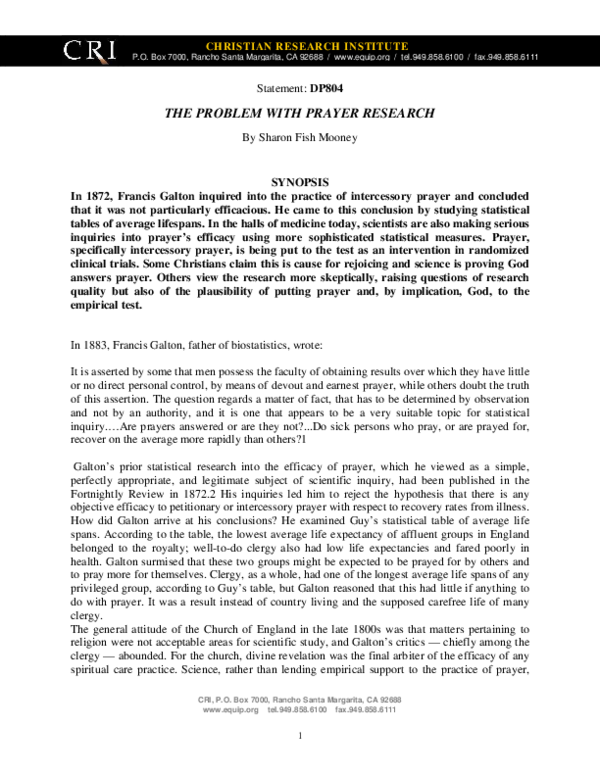 Scientific benefits of prayer image